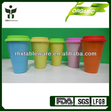 biodegradable bamboo coffer cup with lid